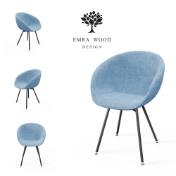 Krzesło KR-501 Ruby Kolory Tkanina Tessero 12 Design Italia 2025-2030